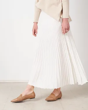 pleated skirt - latte