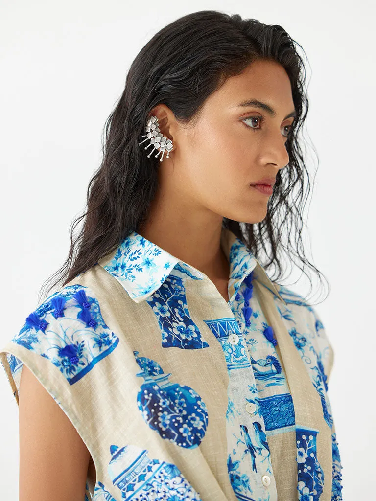 Porcelain Knot Shirt Dress