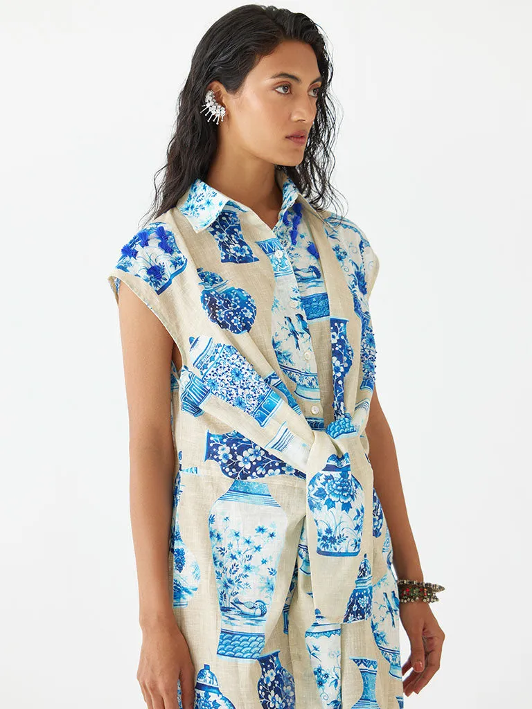 Porcelain Knot Shirt Dress