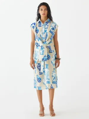 Porcelain Knot Shirt Dress