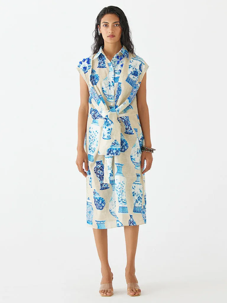 Porcelain Knot Shirt Dress
