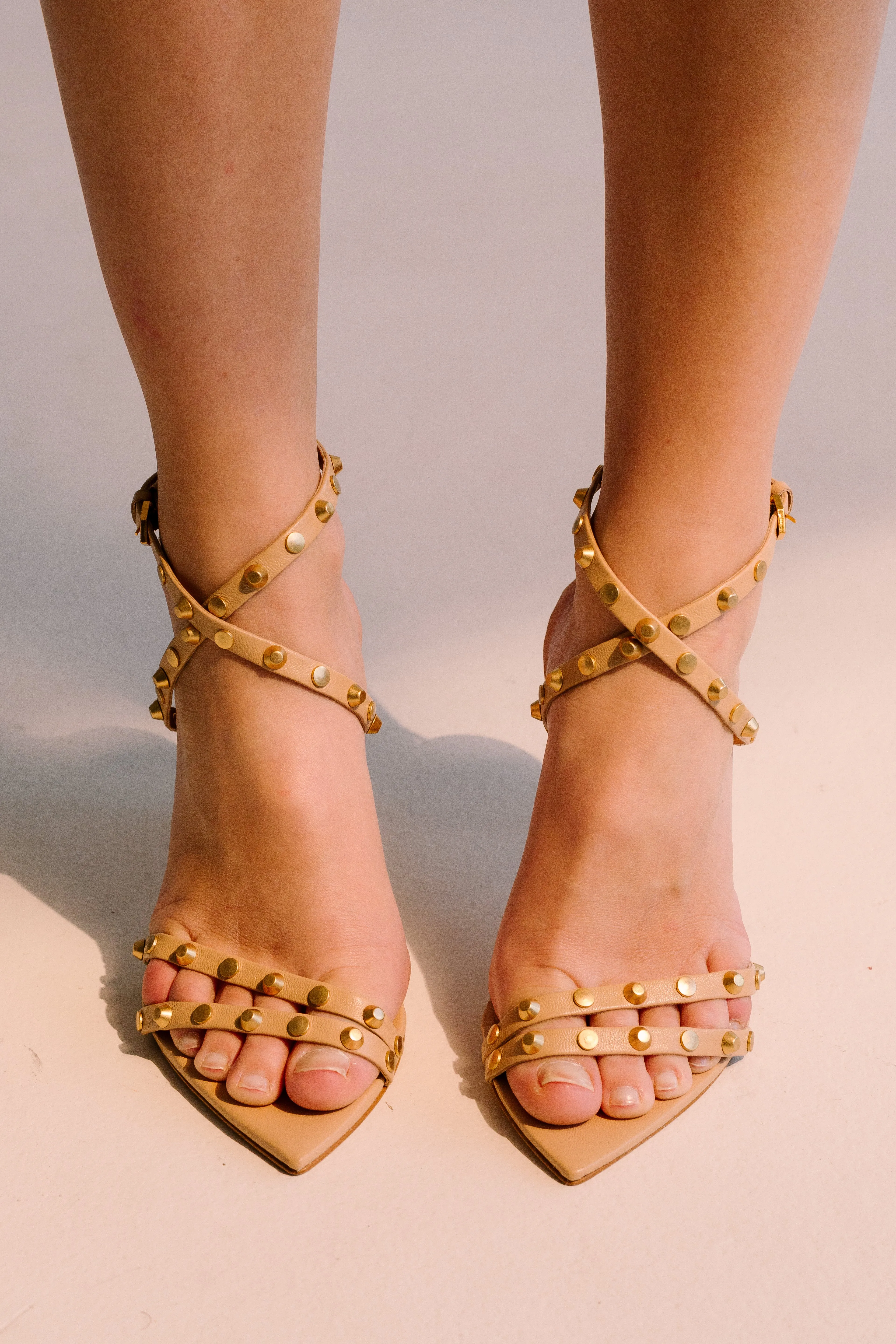 Priscila Heel Sandals - Toast