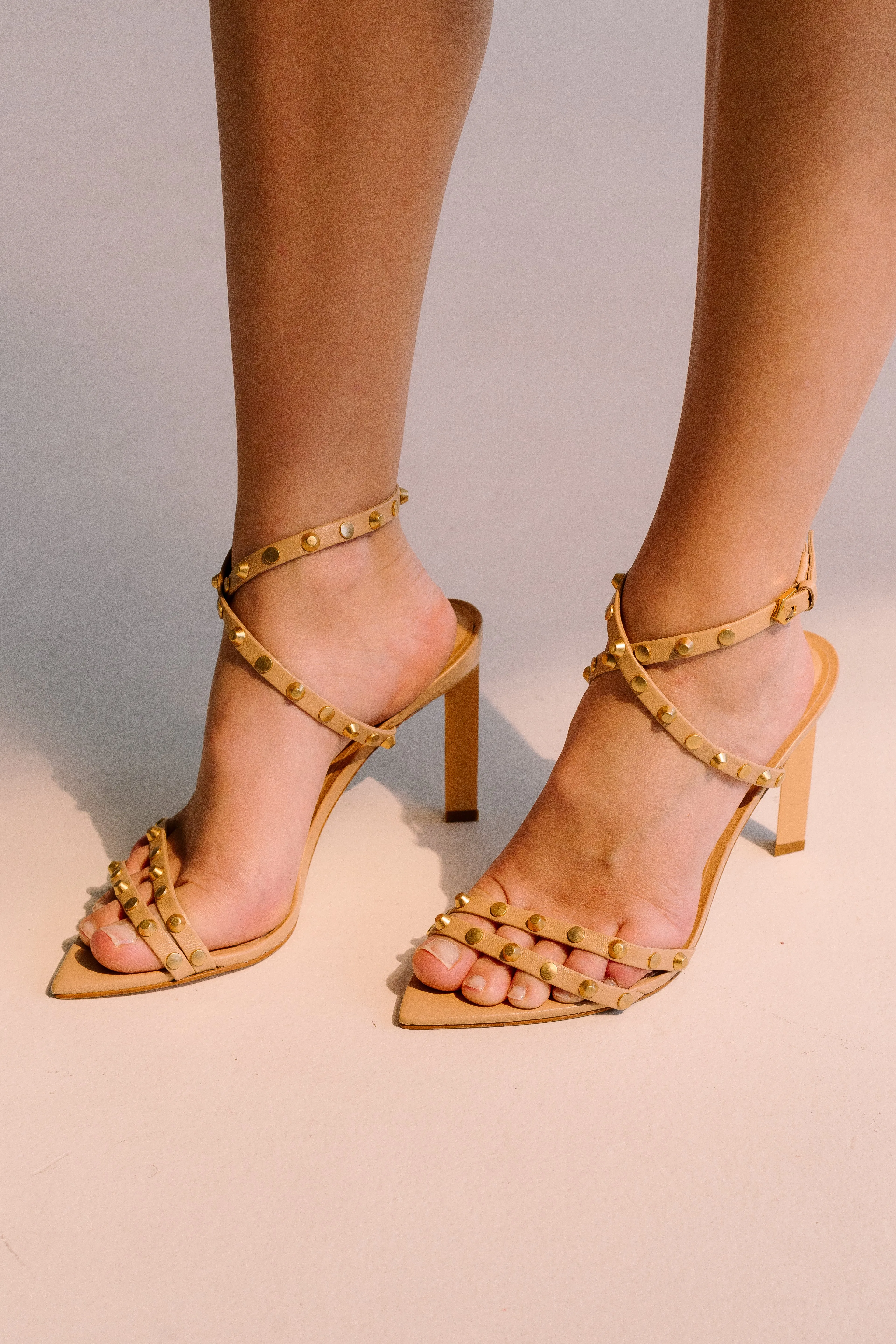 Priscila Heel Sandals - Toast