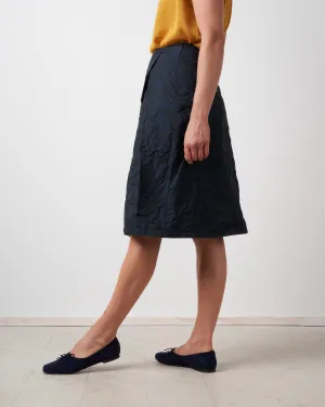 rock falte skirt - blue black