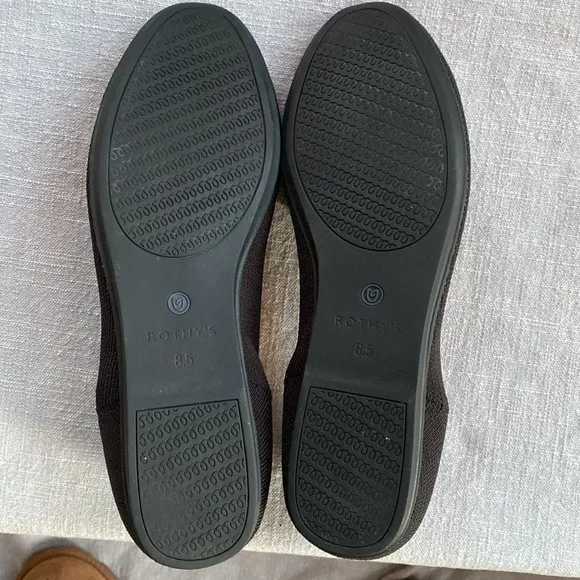 Rothy’s Black Loafer Women’s Shoes Sz 8.5