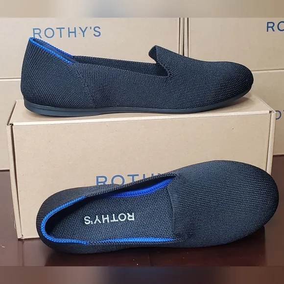 ROTHY'S KIDS LOAFER IN BLACK SOLID
