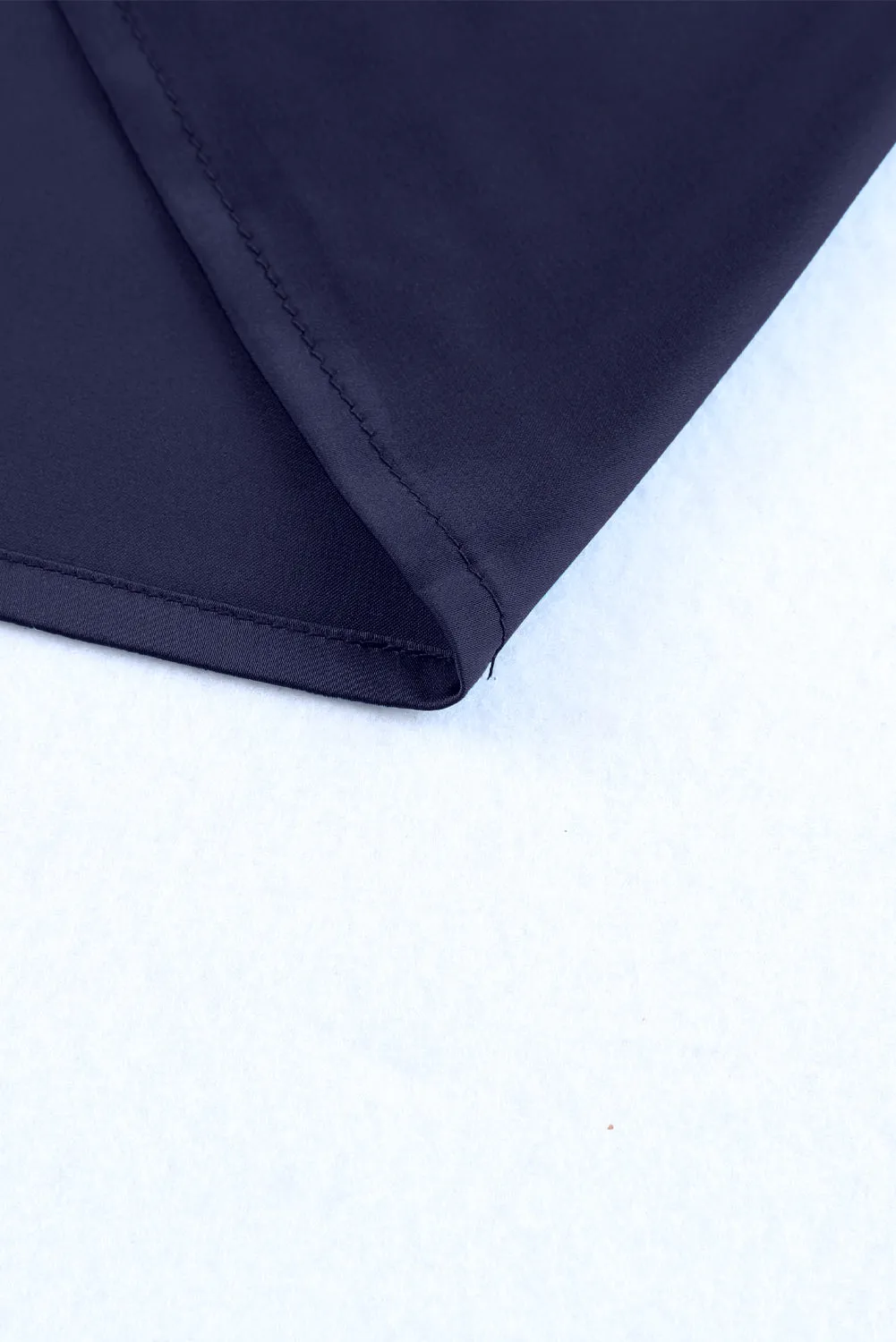 Ruched Puff Short Sleeve Satin Blouse