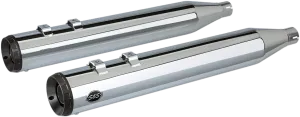 S&S Cycle 550-0689 Grand National Slip-On Muffler - 4in. - Chrome