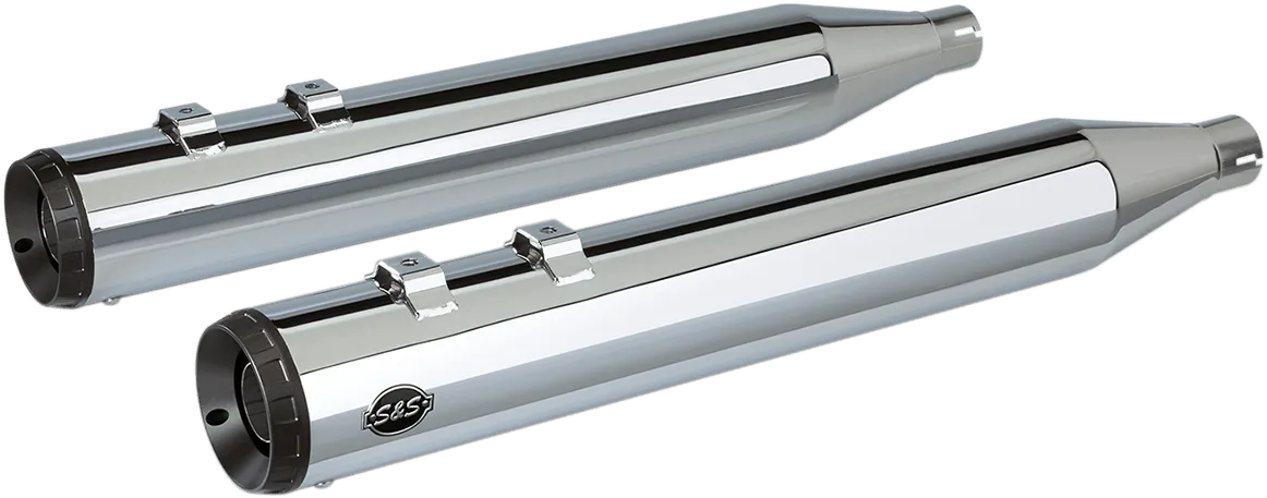S&S Cycle 550-0689 Grand National Slip-On Muffler - 4in. - Chrome