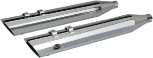 S&S Cycle 550-0691 4in. Touring Slip-On - Chrome