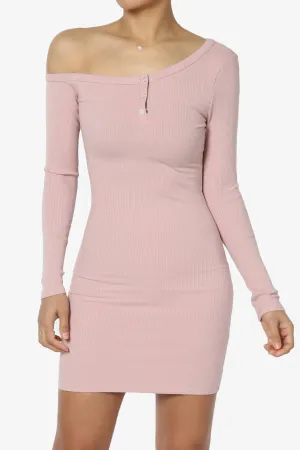 Santana Off One Shoulder Bodycon Mini Dress