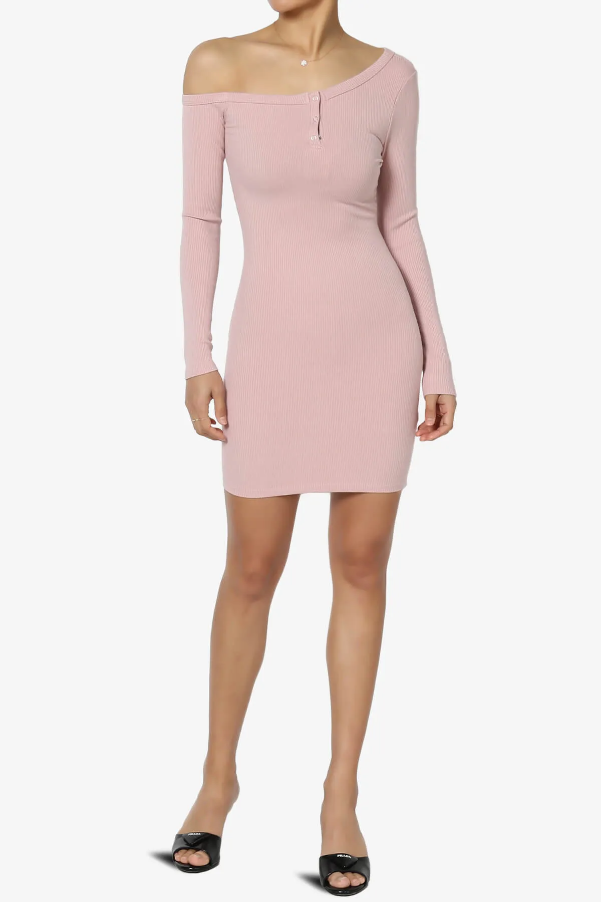 Santana Off One Shoulder Bodycon Mini Dress