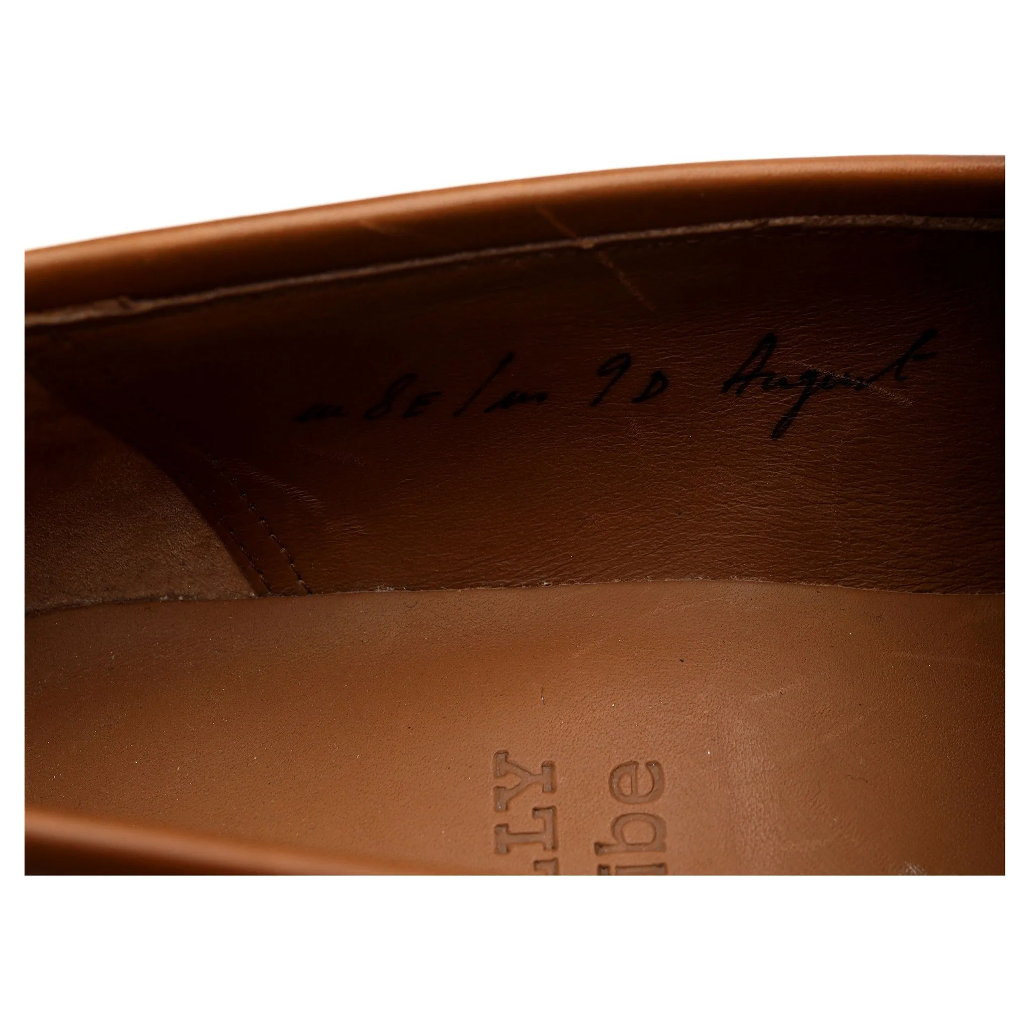 Scribe Tan Brown Leather Loafer UK 8 E