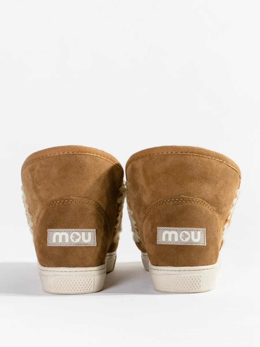 shearling mini eskimo sneaker - brown