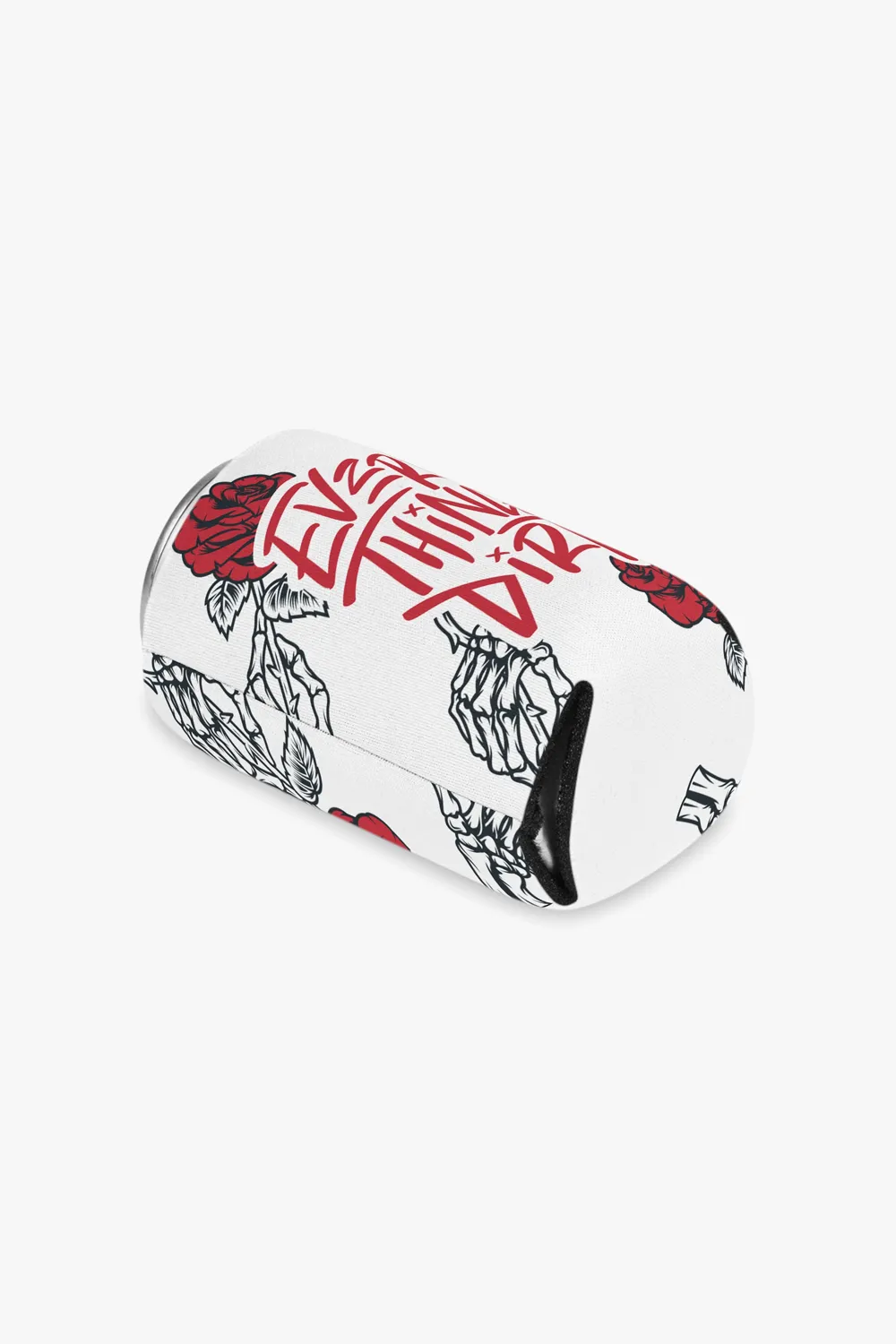 Skeleton Rose Koozie
