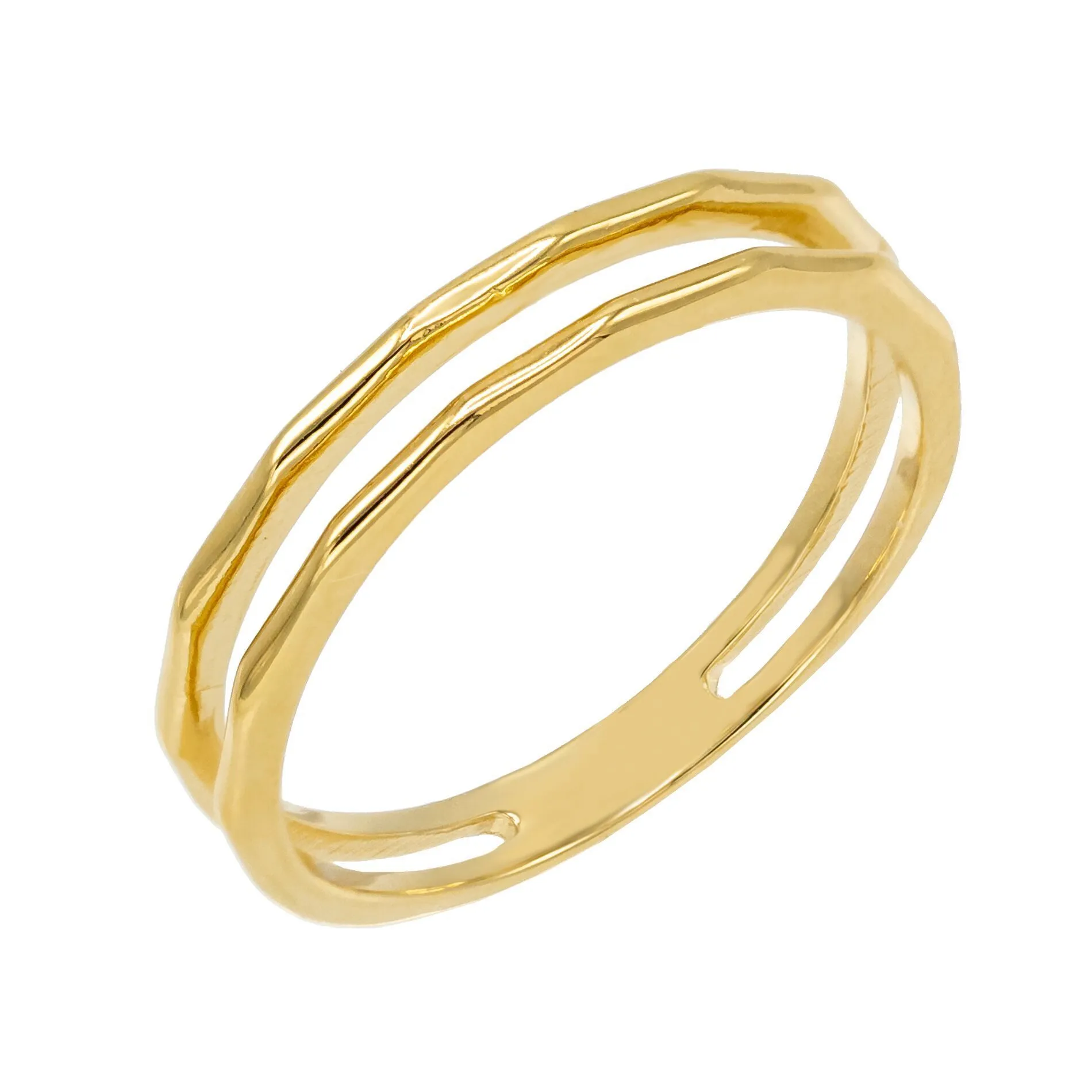 Solid Two Row Ring