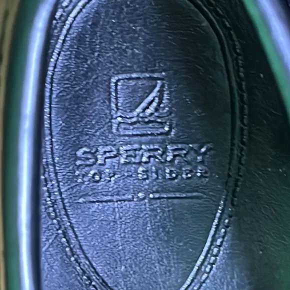 Sperry Colton topsider black leather penny-loafer youth 1 1/2 wide