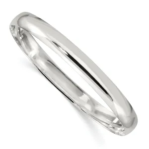 Sterling Silver Solid Slip-On Bangle Bracelet