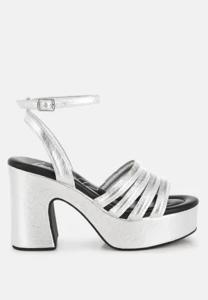 Strappy High Platform Sandals By RAG