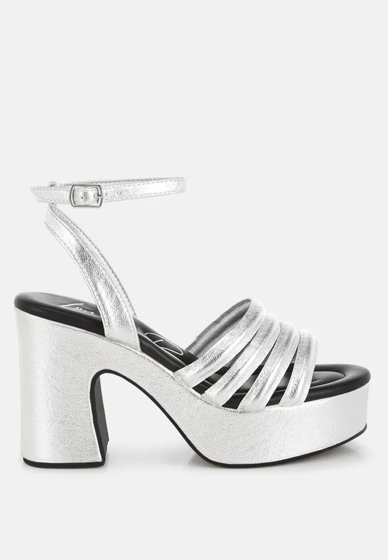 Strappy High Platform Sandals By RAG