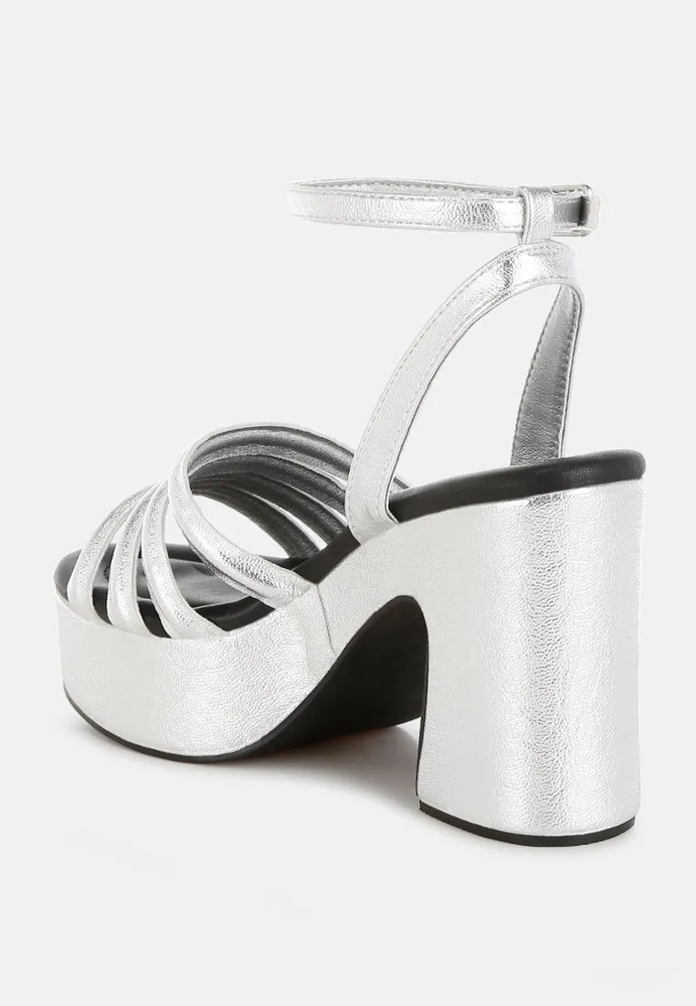Strappy High Platform Sandals By RAG