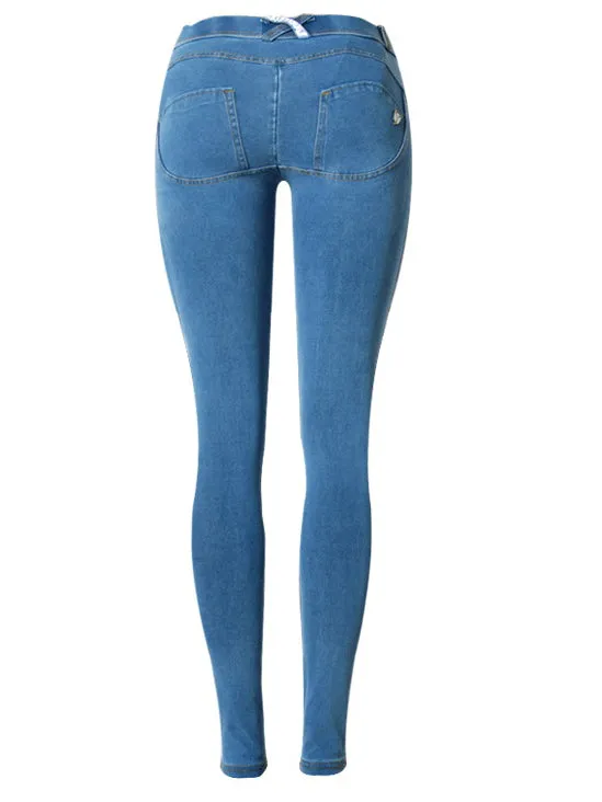Super Stretch Comfortable Low Waist Denim Trousers