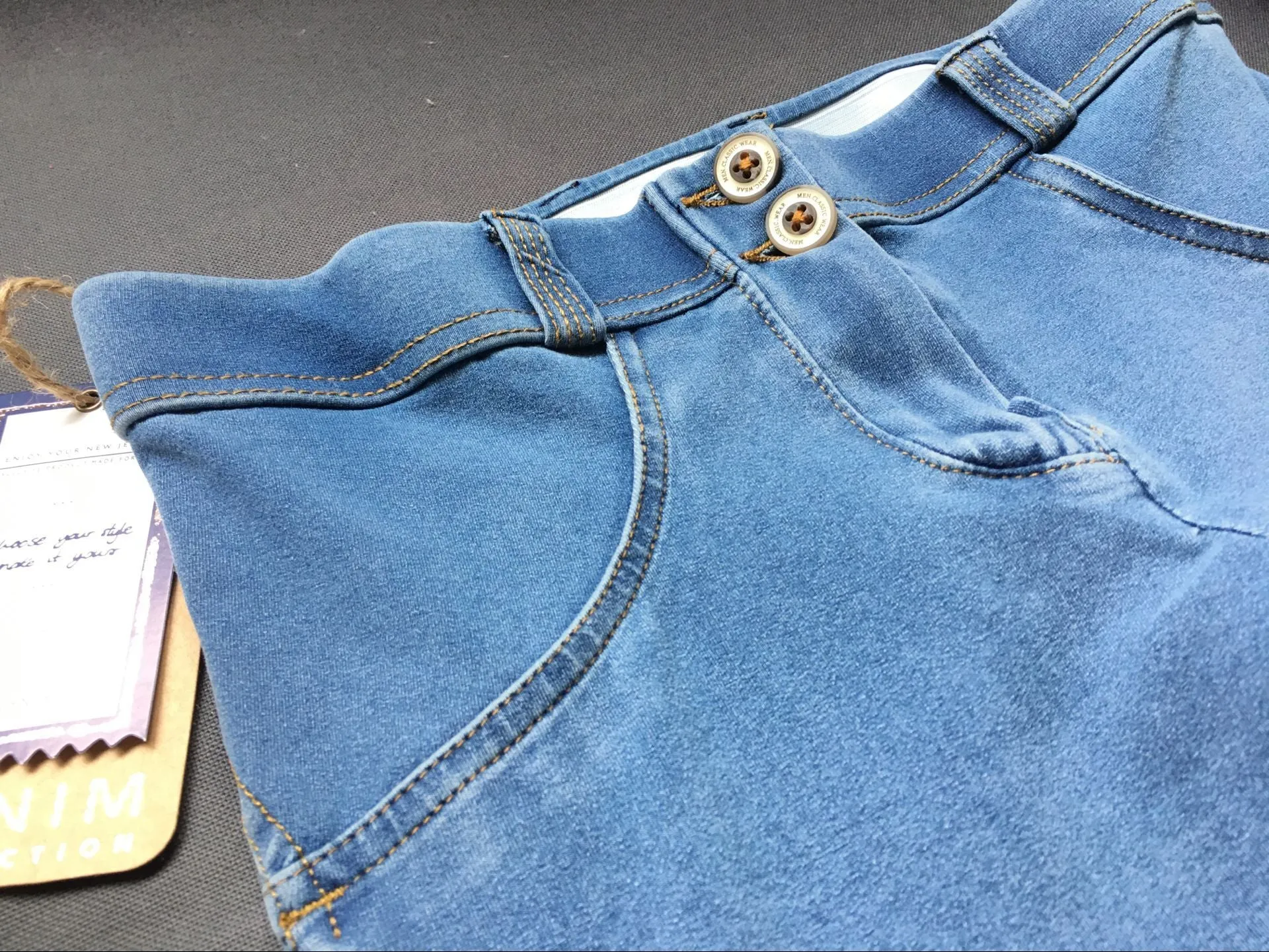 Super Stretch Comfortable Low Waist Denim Trousers