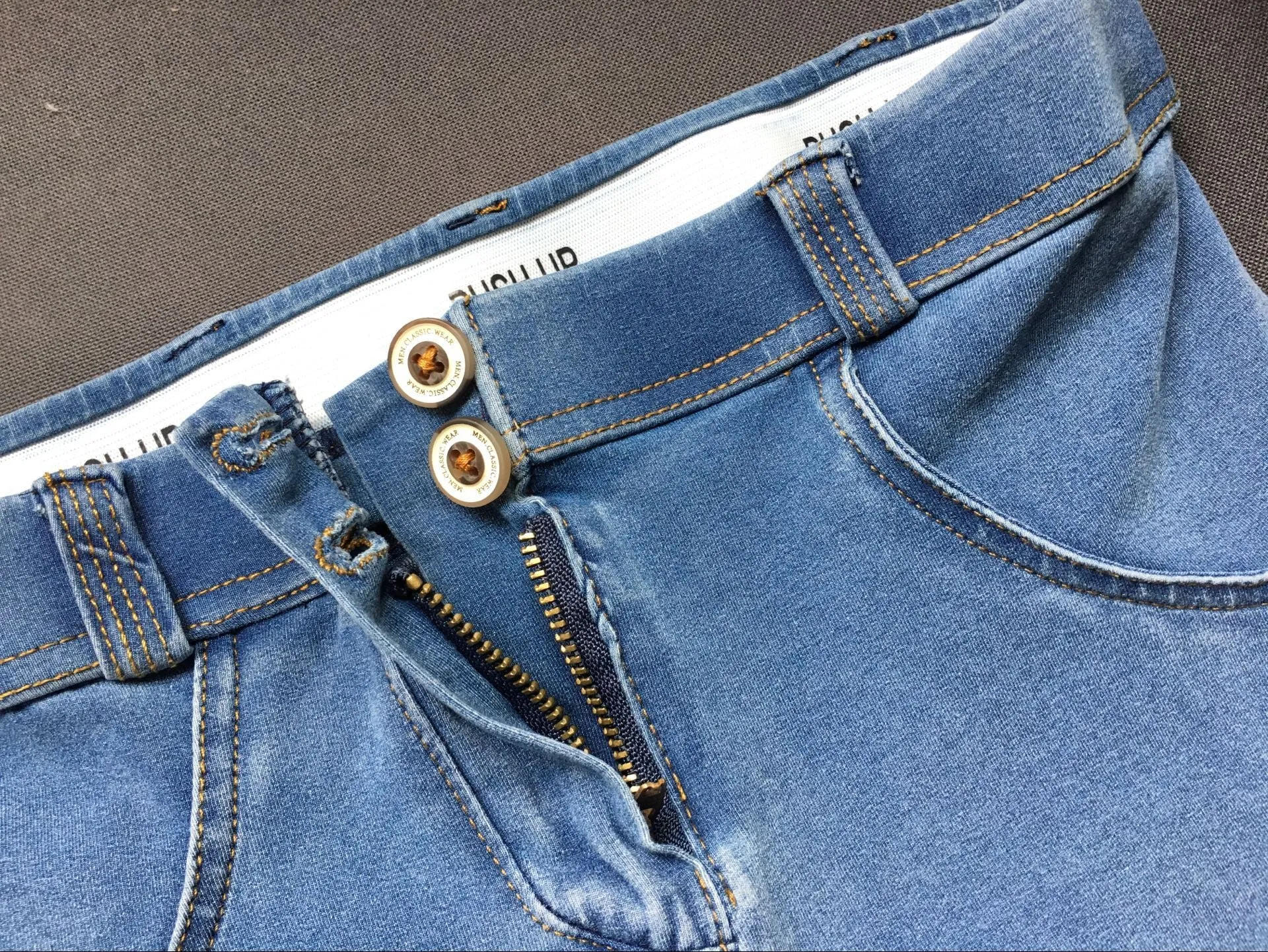 Super Stretch Comfortable Low Waist Denim Trousers