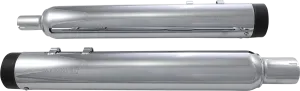 SuperTrapp 144-78228 4in. Stout Slip-On Muffler - Chrome/Black Ceramic