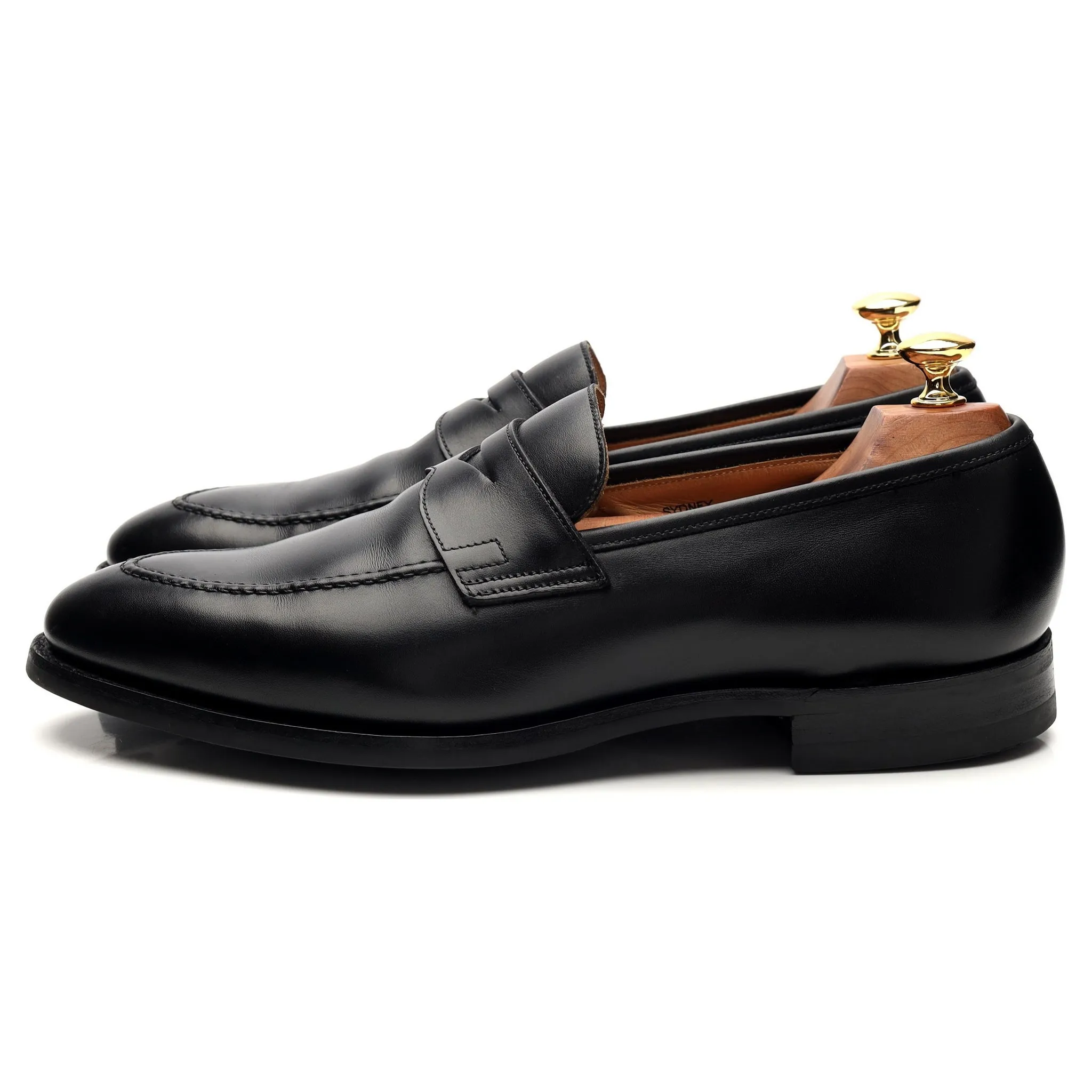 'Sydney' Black Leather Loafer UK 9.5 E