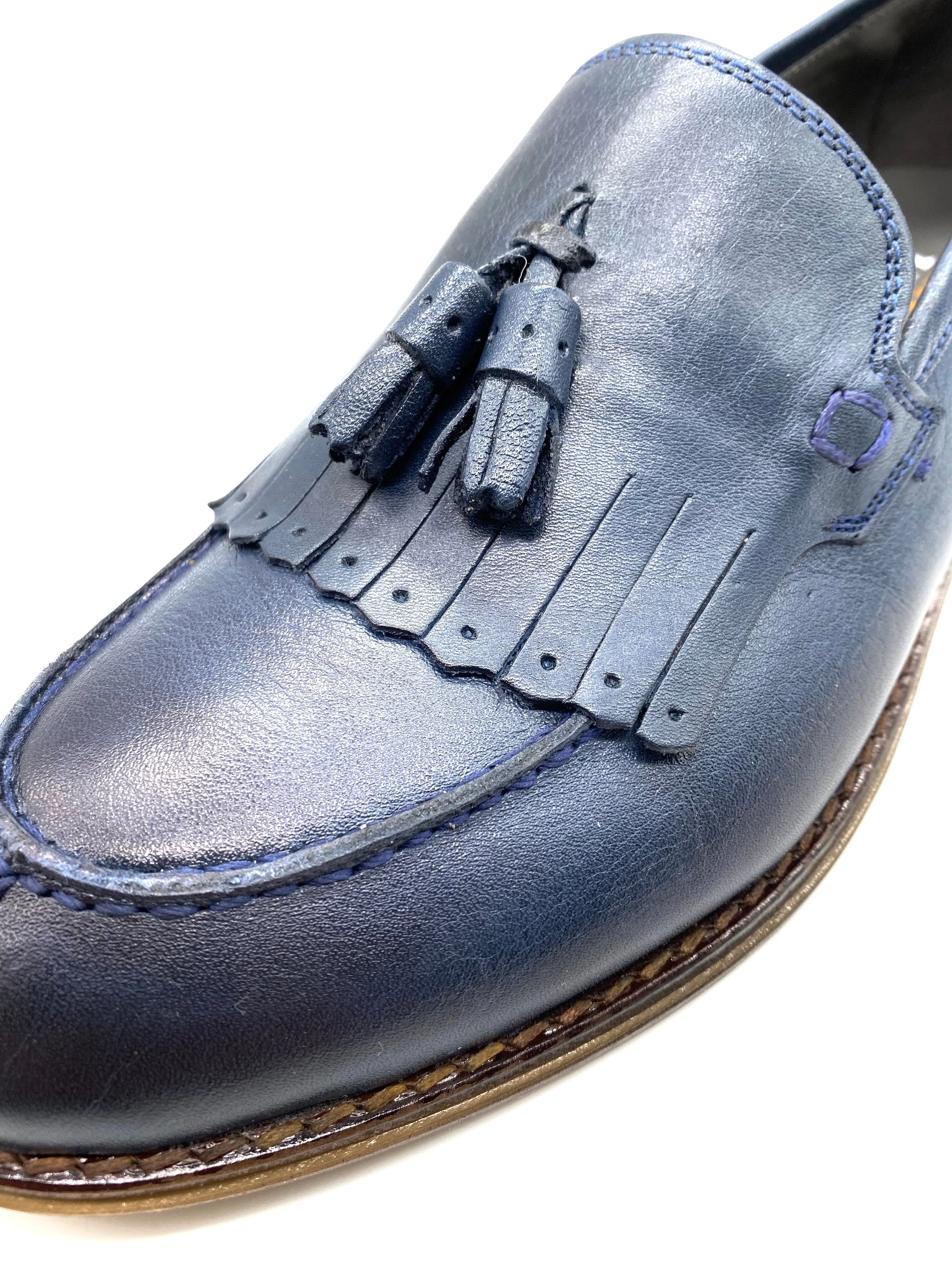 Tassle Loafer Shoe - Navy