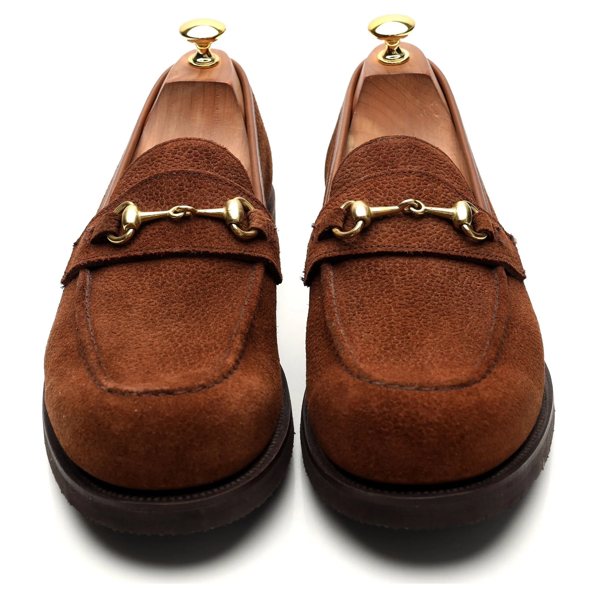 'The Colony' Tan Brown Suede Horse-bit Loafer UK 10 E