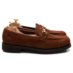'The Colony' Tan Brown Suede Horse-bit Loafer UK 10 E