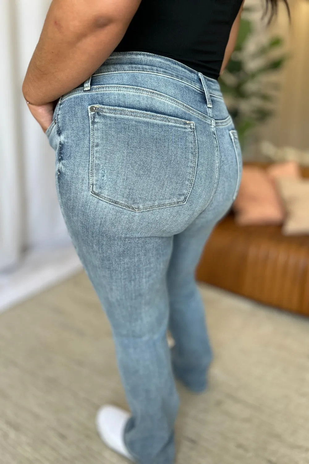 The Madison- Medium Rise Bootcut Judy Blue Jeans