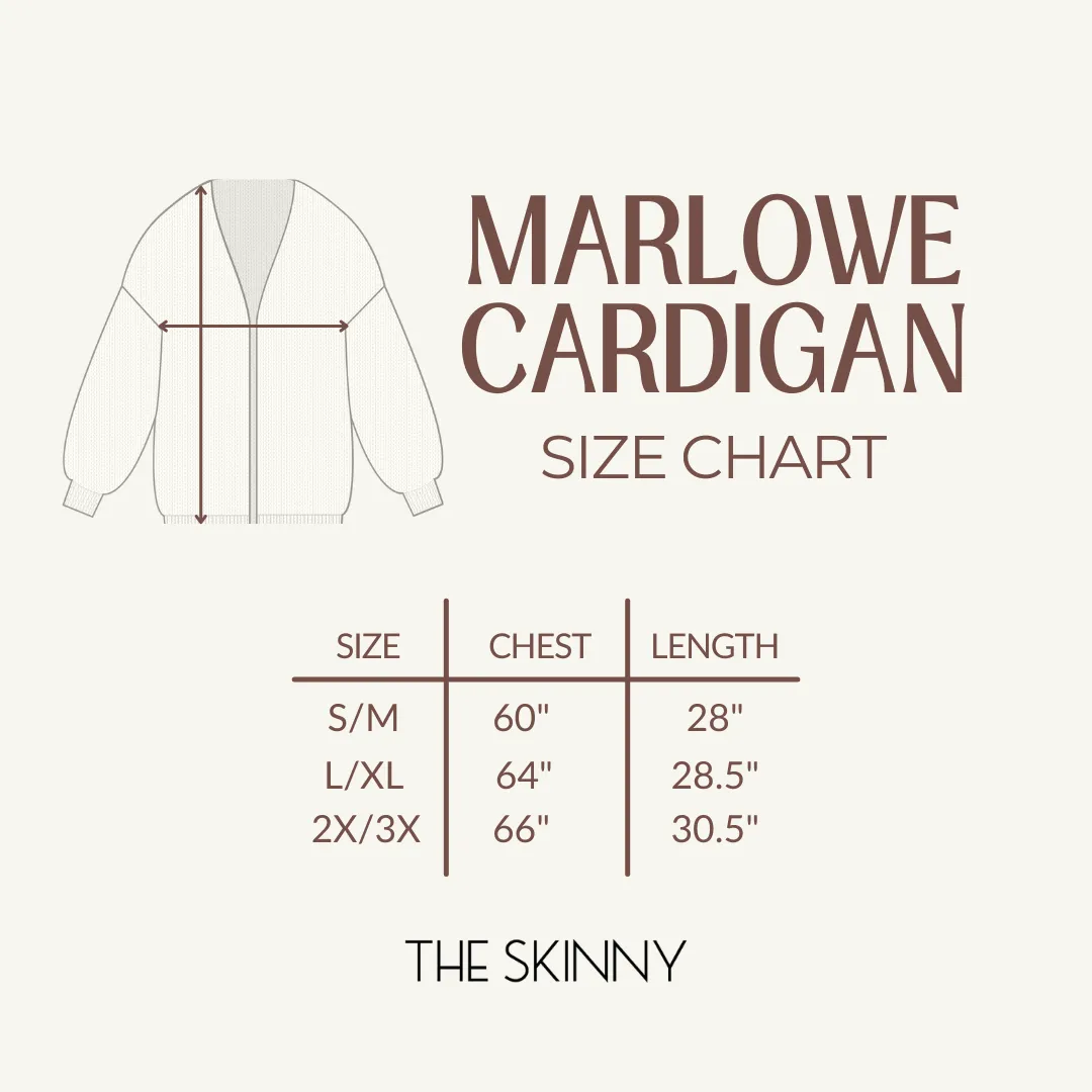 The Marlowe Cardigan - Snow - PLUS