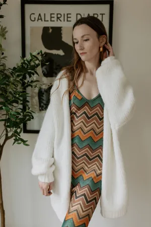 The Marlowe Cardigan - Snow - PLUS