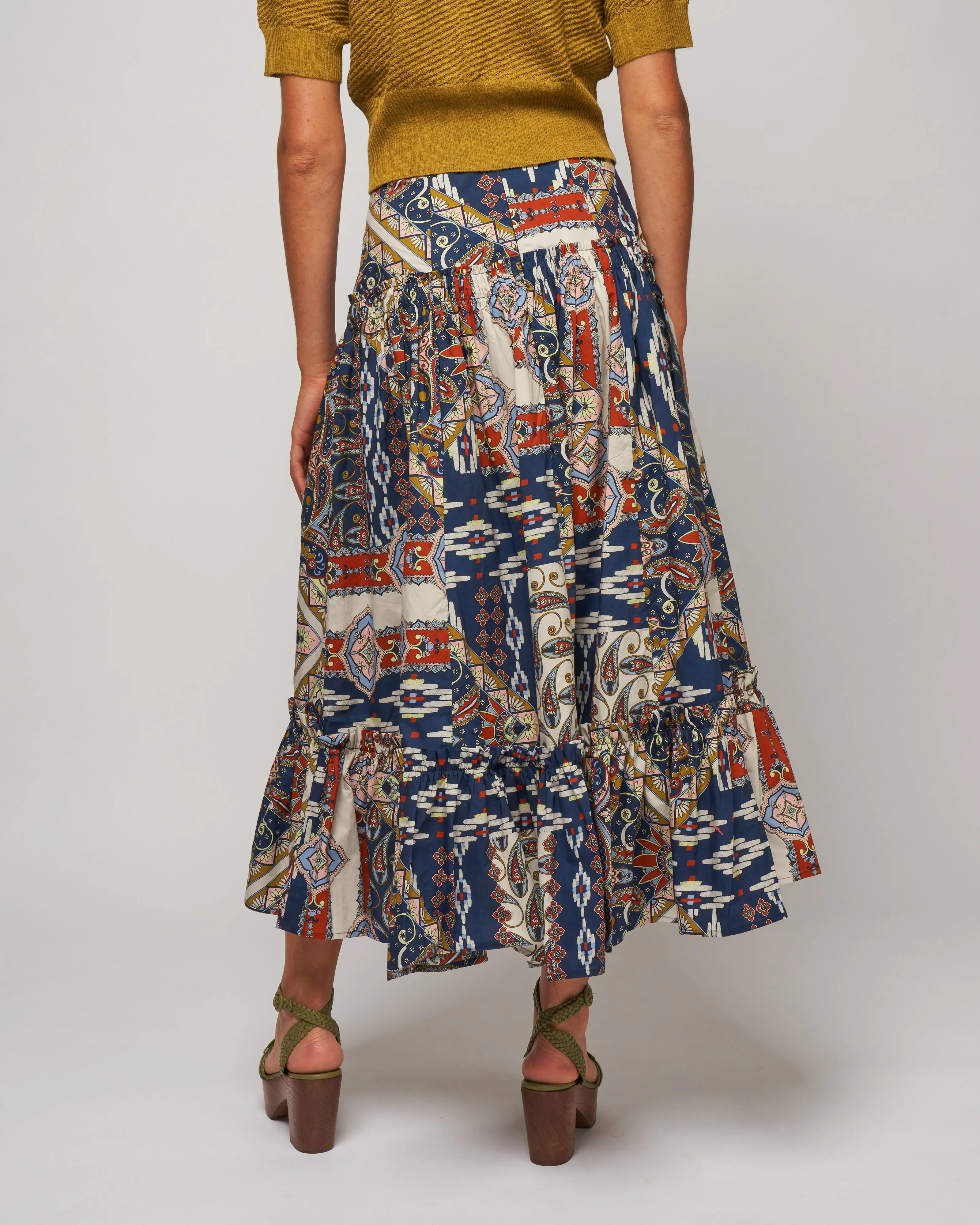 tisbury skirt - pandora patchwork midnight spice