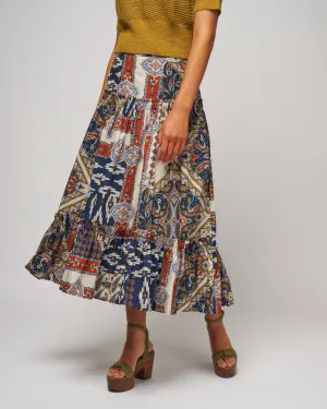 tisbury skirt - pandora patchwork midnight spice