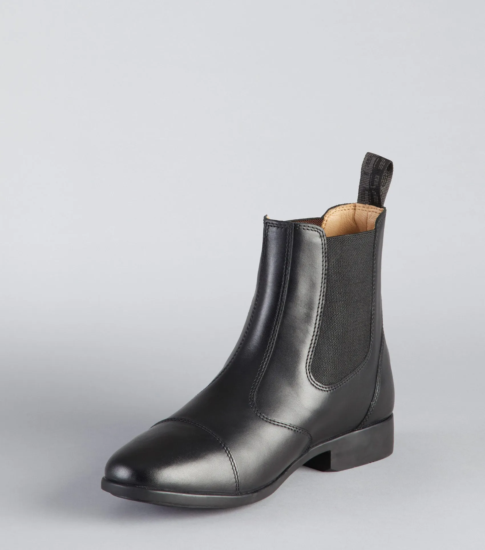 Torlano Leather Chelsea Paddock Boots Black