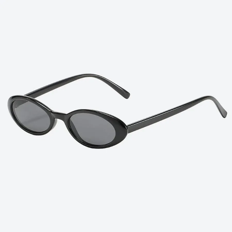 Trendy Transparent Oval Frame Sunglasses