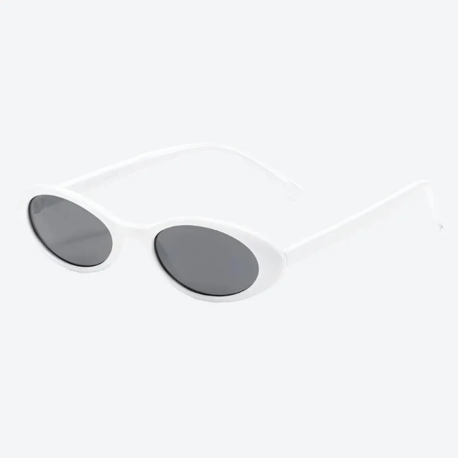 Trendy Transparent Oval Frame Sunglasses