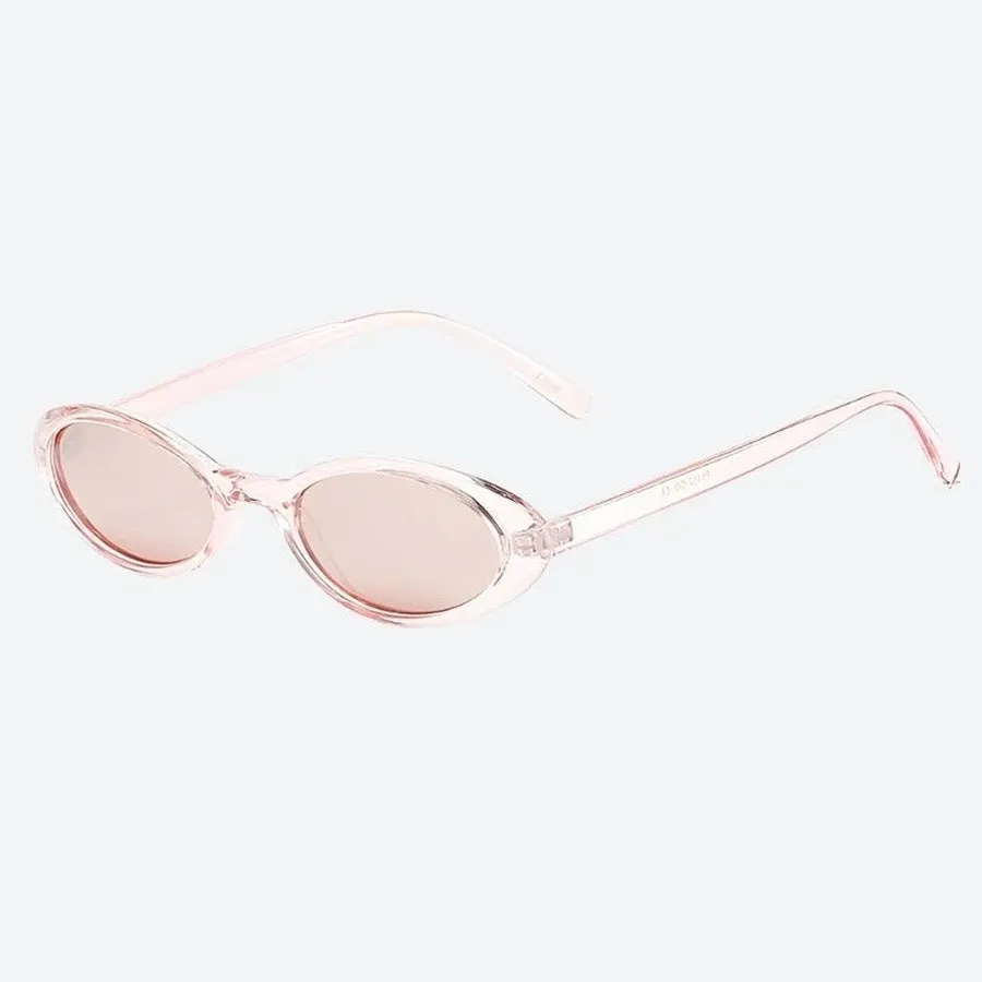 Trendy Transparent Oval Frame Sunglasses