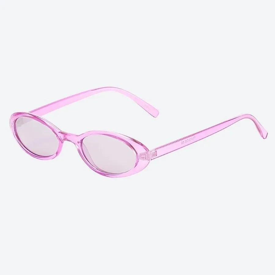 Trendy Transparent Oval Frame Sunglasses