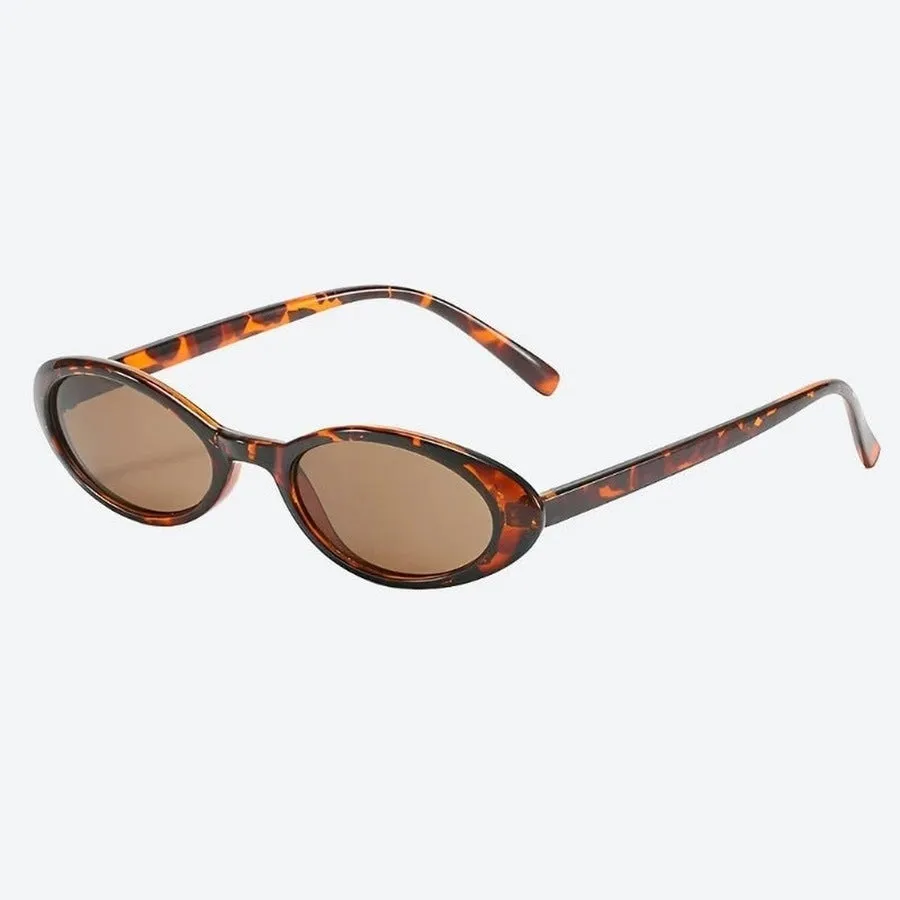 Trendy Transparent Oval Frame Sunglasses