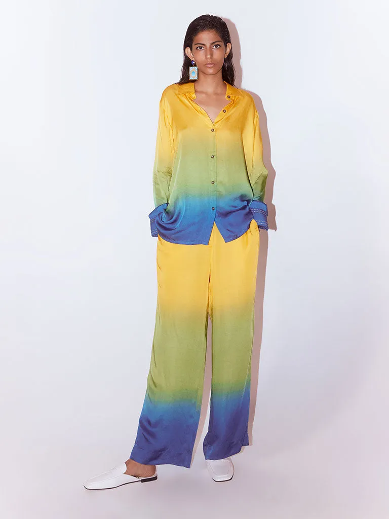 Tropical Leheriya Co-ord Set
