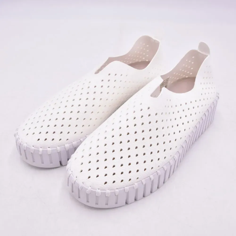 Tulip 3373 Slip on Platform In White