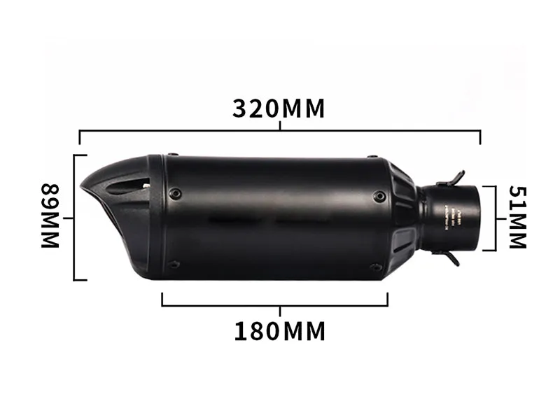 Universal Motorcycle Slip-On Exhaust Muffler