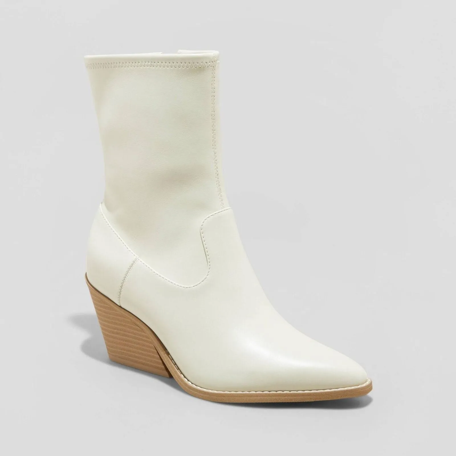 Universal Thread Women's Aubree Ankle Boots 88375051 Off White 7.5M