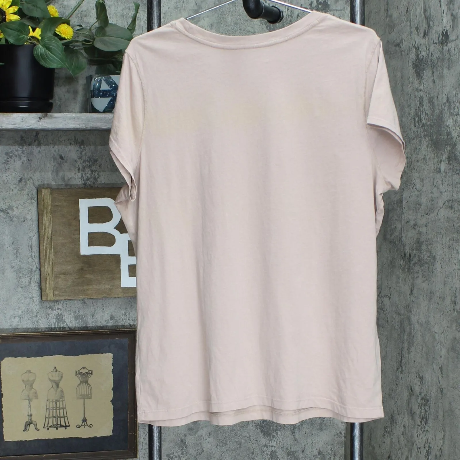 Universal Thread Women's Short Sleeve T-Shirt L7EG3 Blush Pink XXL