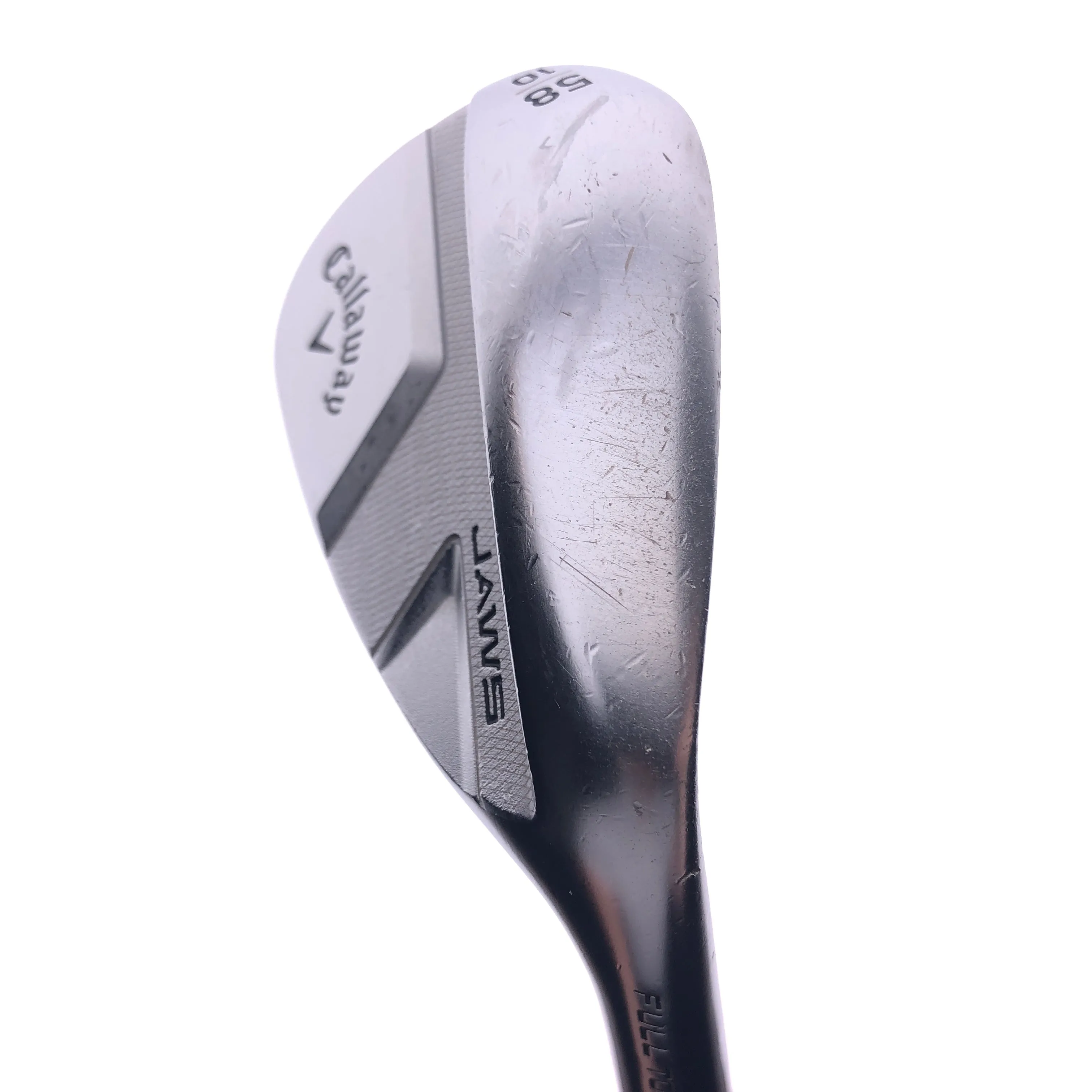 Used Callaway Jaws Full Toe Chrome Lob Wedge / 58.0 Degrees / Wedge Flex
